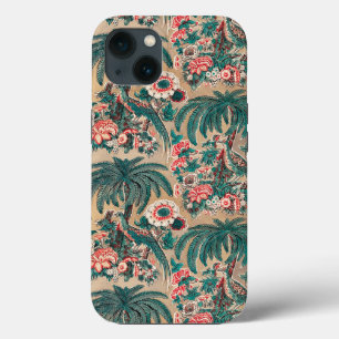Vintage Chintz Floral Tropical Pattern iPhone 13 Case