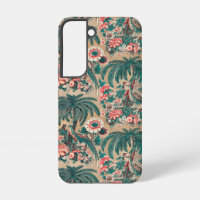 Vintage Chintz Floral Tropical Pattern