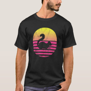 Vintage Chipmunk Sunset Retro Squirrel T-Shirt
