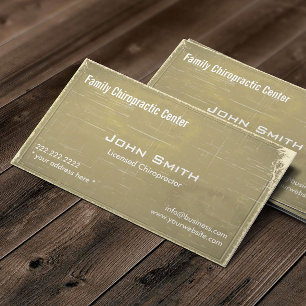 Vintage Chiropractic & Wellness Chiropractor Business Card