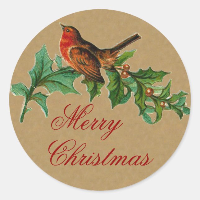 Vintage Chistmas sticker (Front)