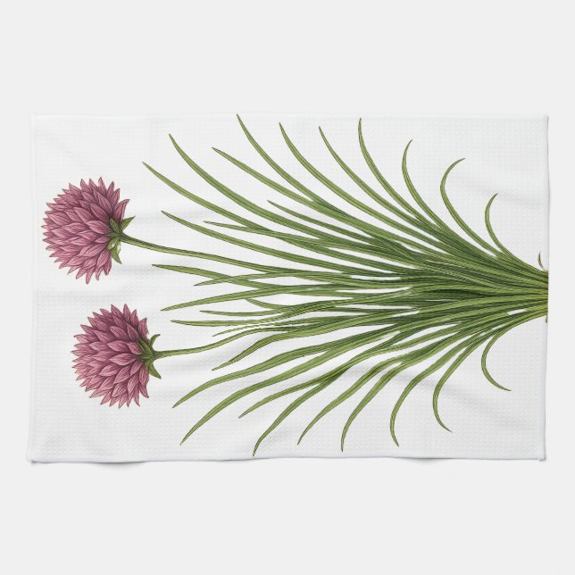 Vintage Chive Tea Towel (Horizontal)