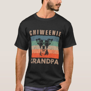 Vintage Chiweenie Dog Grandpa Gifts for Men Fun Gr T-Shirt