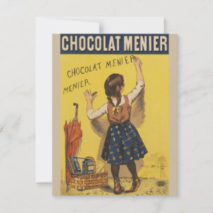Vintage Chocolat Menier French Poster Bouisset Art