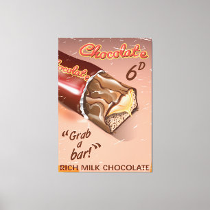 Vintage Chocolate advert. Canvas Print