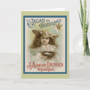Vintage Chocolate Advertising Card