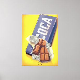Vintage Chocolate Bar commercial Canvas Print
