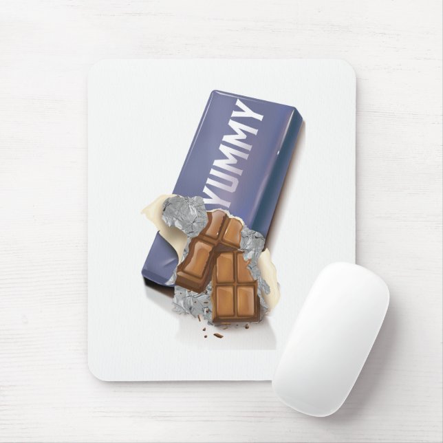 Vintage Chocolate Bar commercial Mouse Mat (With Mouse)