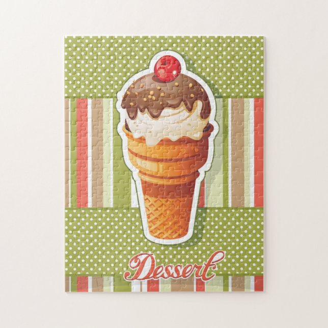Vintage Chocolate ice cream Jigsaw Puzzle (Vertical)