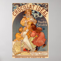 Vintage Chocolate Idéal Advertisement