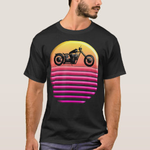 Vintage Chopper Sun 80s Retro Motorcycle T-Shirt