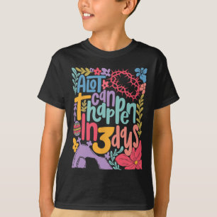Vintage Christian Easter Day Retro A Lot Can Happe T-Shirt