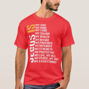 Vintage Christian God Believer Jesus Lord Jesus De T-Shirt