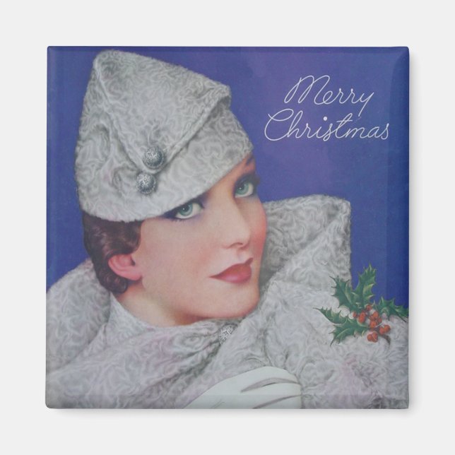 Vintage Christmas 1933 Magnet (Front)