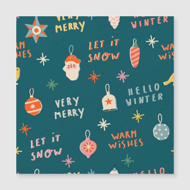 Vintage Christmas 2020: Ornamental Pattern (Front)