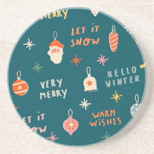 Vintage Christmas 2020: Ornamental Pattern Coaster
