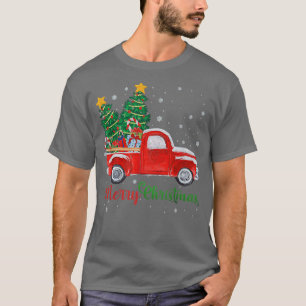 Vintage Christmas 2021 Red Truck Funny Christmas T T-Shirt