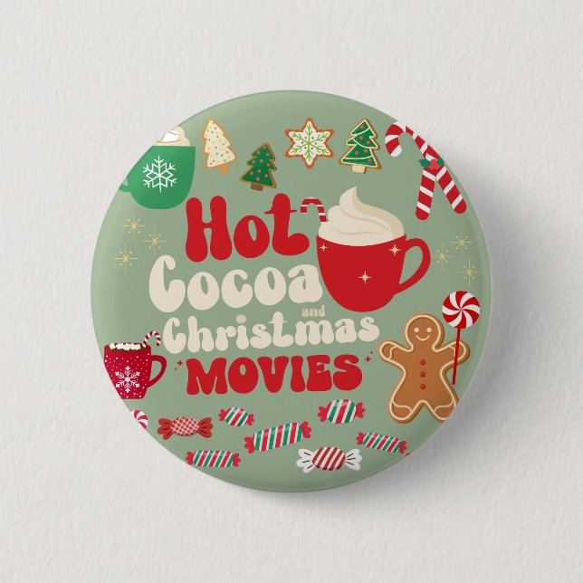 Vintage Christmas 6 Cm Round Badge (Front)