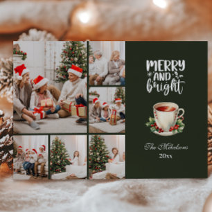 Vintage Christmas 6 Photos Family Celebration Holiday Card