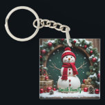 Vintage Christmas - Acrylic Keychain<br><div class="desc">Vintage Christmas - Acrylic Keychain
Design 04
A perfect little gift!</div>