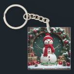 Vintage Christmas - Acrylic Keychain<br><div class="desc">Vintage Christmas - Acrylic Keychain
Design 04
A perfect little gift!</div>