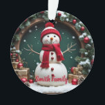 Vintage Christmas - Acrylic Ornament<br><div class="desc">Vintage Christmas - Acrylic Ornament
Design 04
A perfect little gift!</div>