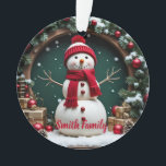 Vintage Christmas - Acrylic Ornament<br><div class="desc">Vintage Christmas - Acrylic Ornament
Design 04
A perfect little gift!</div>