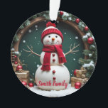 Vintage Christmas - Acrylic Ornament<br><div class="desc">Vintage Christmas - Acrylic Ornament
Design 04
A perfect little gift!</div>