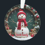 Vintage Christmas - Acrylic Ornament<br><div class="desc">Vintage Christmas - Acrylic Ornament
Design 04
A perfect little gift!</div>