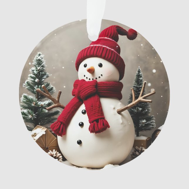 Vintage Christmas - Acrylic Ornament (Front)