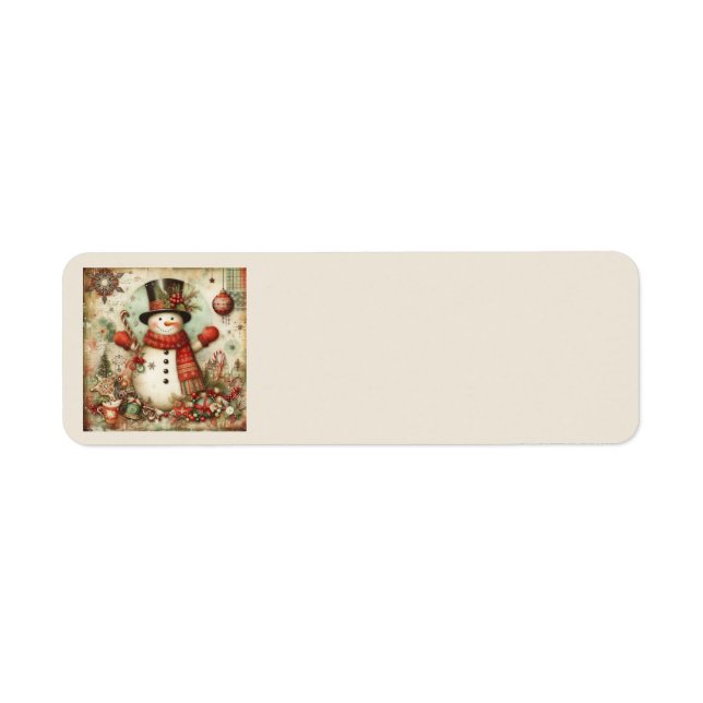 Vintage Christmas Address Labels (Front)