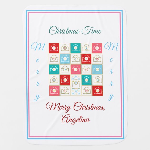 calendar baby blanket
