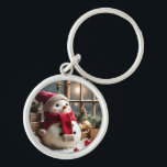 Vintage Christmas - Aluminium Keychain<br><div class="desc">Vintage Christmas - Aluminium Keychain
Design 01
A perfect little gift!</div>