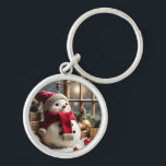 Vintage Christmas - Aluminium Keychain<br><div class="desc">Vintage Christmas - Aluminium Keychain
Design 01
A perfect little gift!</div>