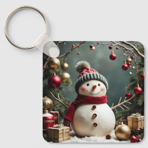 Vintage Christmas - Aluminum Keychain