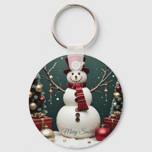 Vintage Christmas - Aluminum Keychain