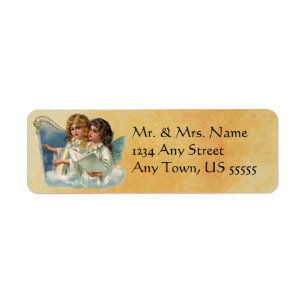 Vintage Christmas Angel Address Labels