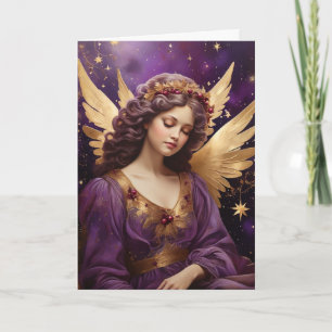 Vintage Christmas Angel Art Custom Card