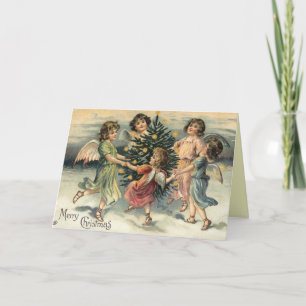 Vintage Christmas Angel Card