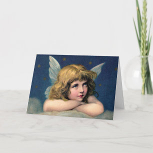 Vintage Christmas Angel Christmas Card