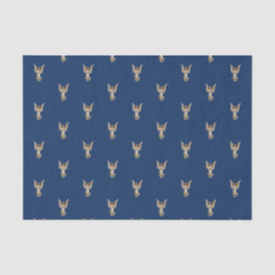Vintage Christmas Angel Dark Blue Holiday Tissue Paper