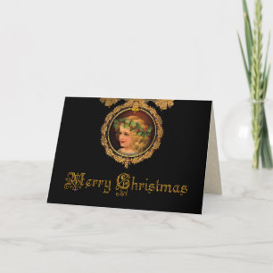 Vintage Christmas Angel Holiday Card