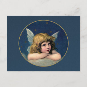 Vintage Christmas Angel Holiday Postcard