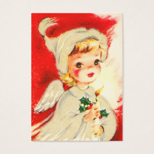 Vintage Christmas Angel Name Tags