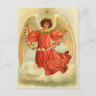 Vintage Christmas Angel Postcard