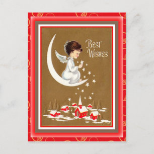 Vintage Christmas Angel Postcard