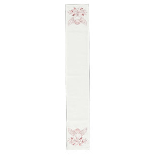 Vintage Christmas Angel Table Runner – Red Ink