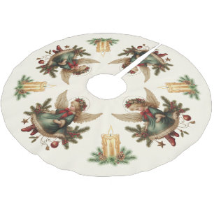 Vintage Christmas Angel Tree Skirt