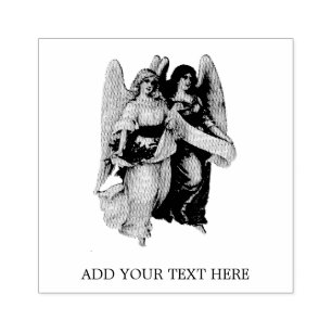 VINTAGE "CHRISTMAS ANGEL" WOOD ART STAMP