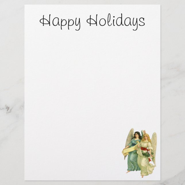 Vintage Christmas, Angelic Victorian Angels (Front)